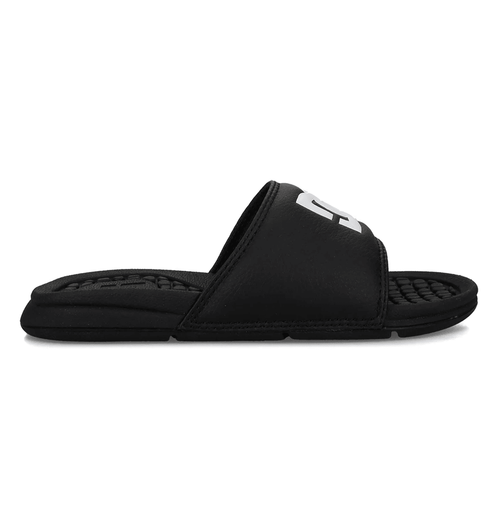DC Shoes Bolsa Slides Para Niños Negro/blanco (BKW)