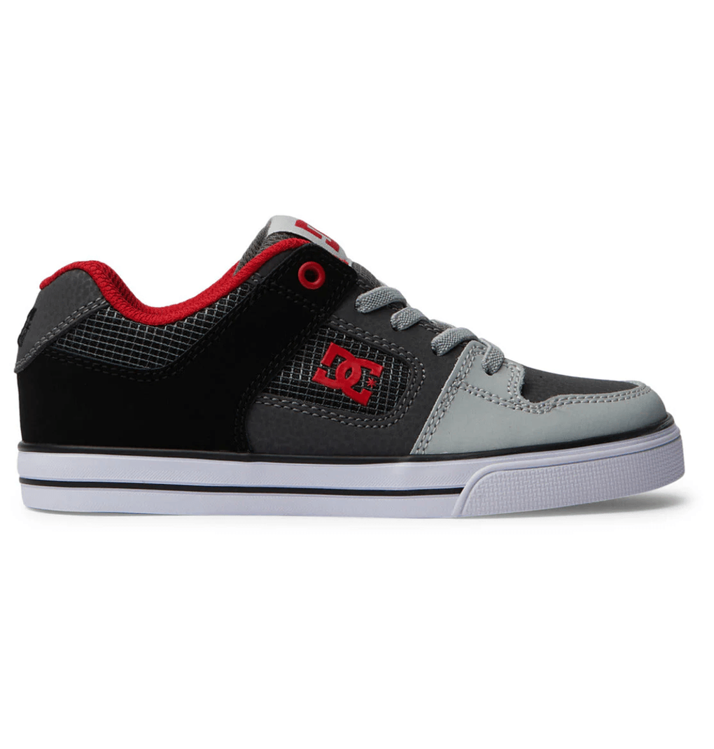 Zapatos Dc Shoes Kids' Pure Elastic Lace Rojos/gris Jaspeado (rh0)
