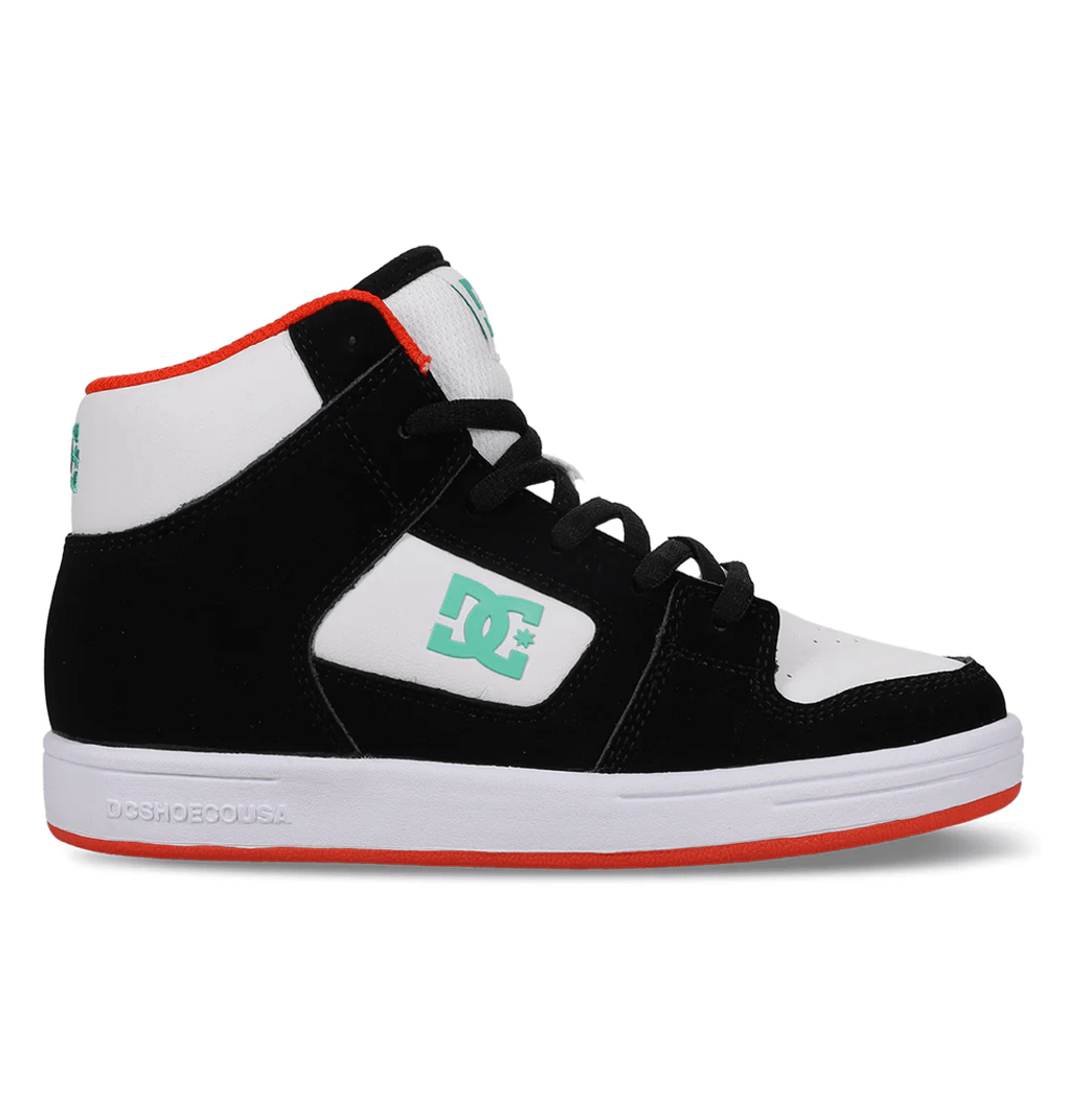 Dc Shoes Manteca 4 Hi Para Niños Wht/blk/org Blanco/negro/naranja