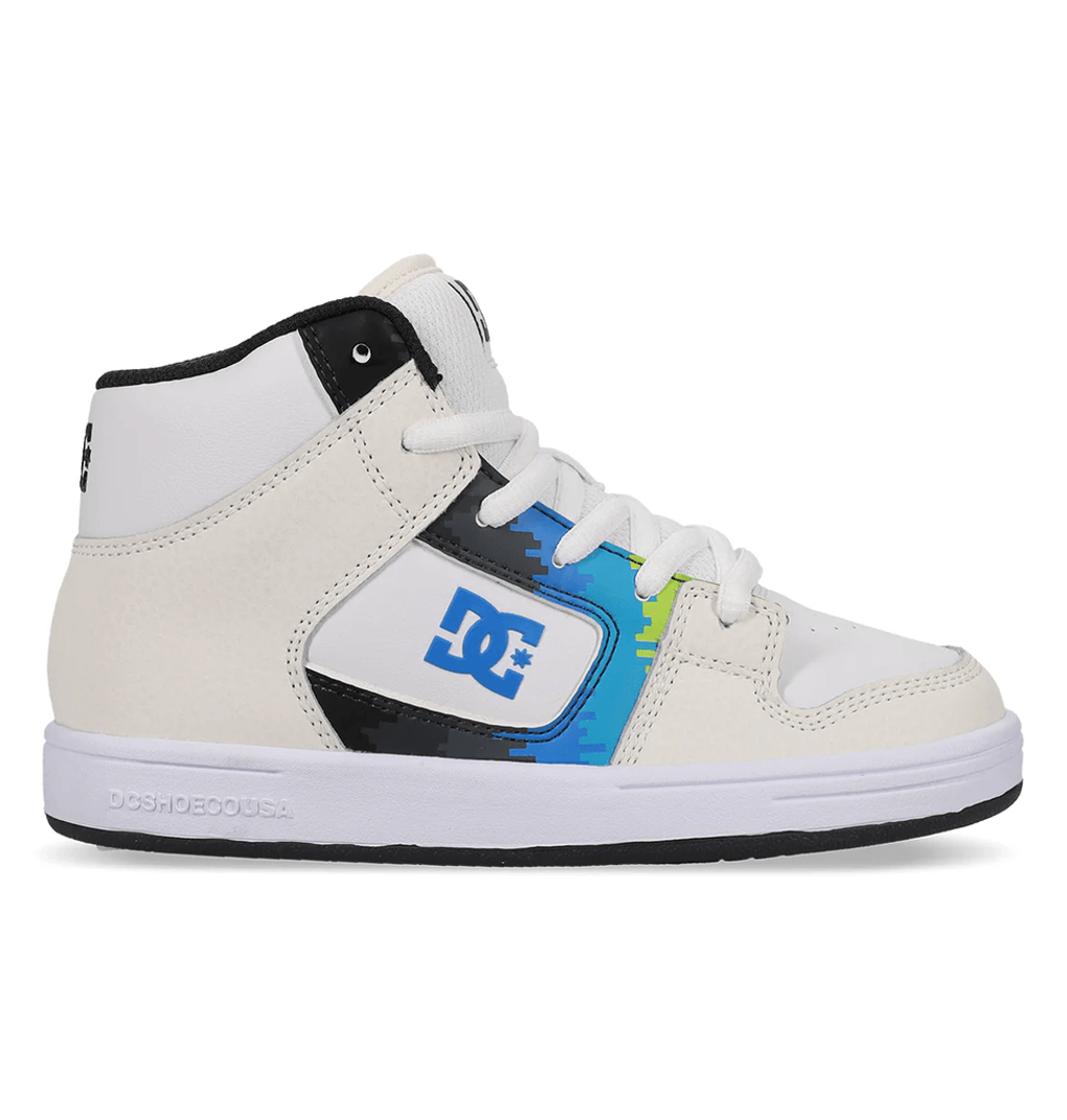 Dc Shoes Manteca 4 Hi Para Niños, Color Hueso/azul/multicolor Hueso/azul/multi