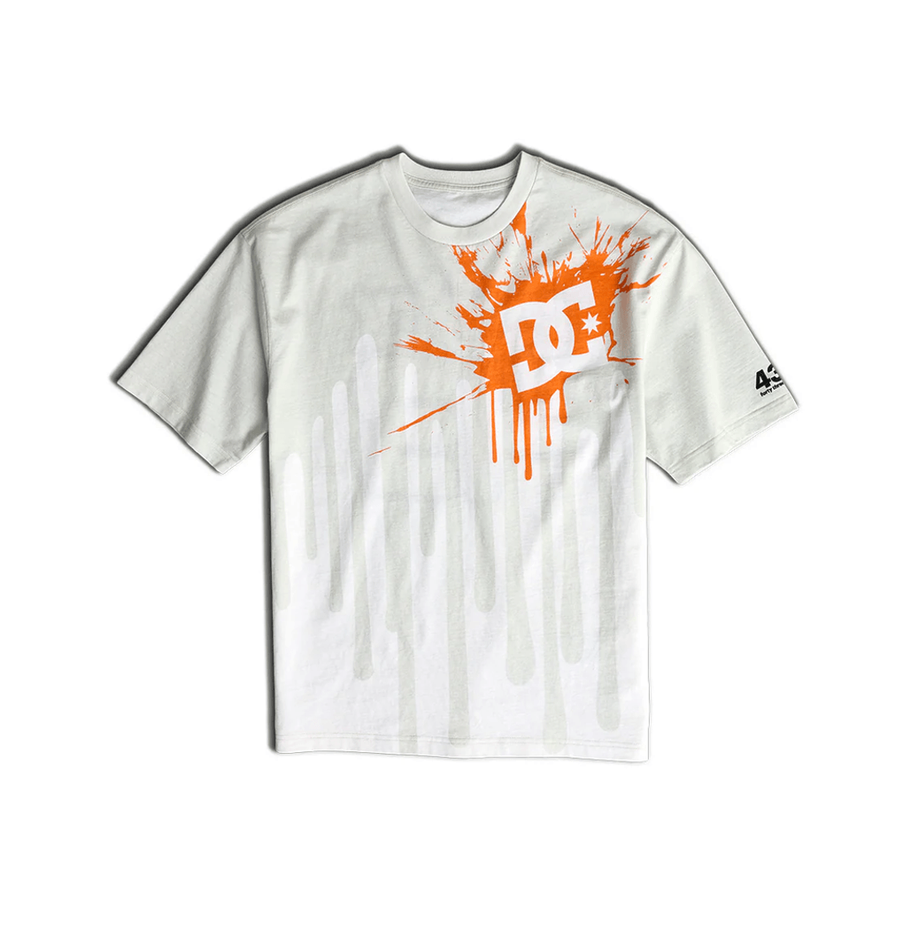 Camiseta Para Hombre DC Shoes Big Drip HSS, Blanco Brillante