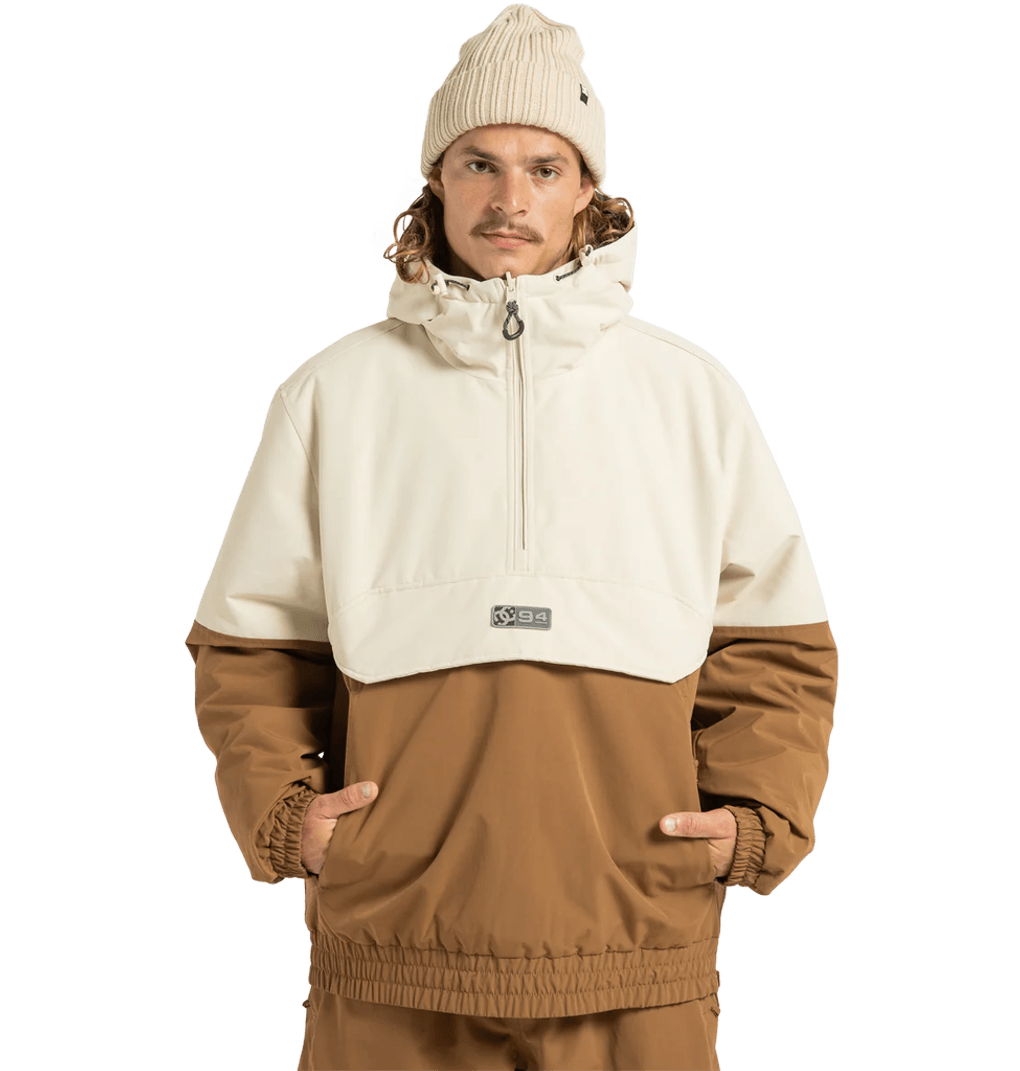 جاكيت Anorak للجنسين من دي سي شوز، نيكسوس، عازل، قابل للعكس، بلون الشوفان