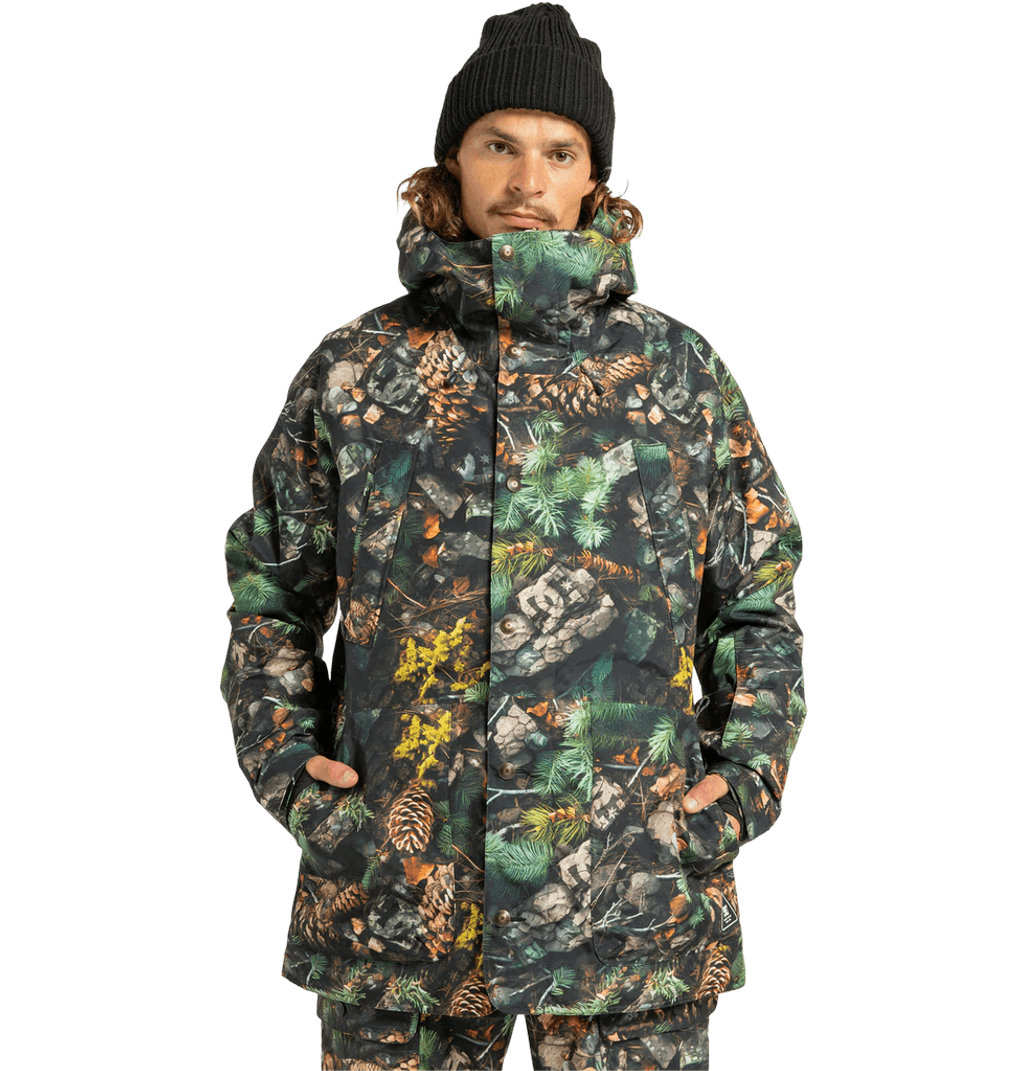 Мъжко изолирано яке Dc Shoes Tundra, фото камуфлаж бор