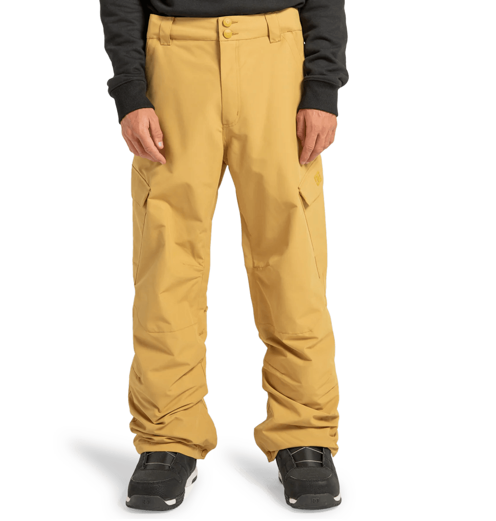 Мъжки изолирани панталони Dc Shoes Banshee, цвят горчица и злато