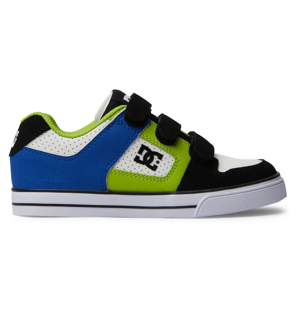 Детски обувки с велкро DC Shoes Pure, черни/сини/зелени (XKBG)