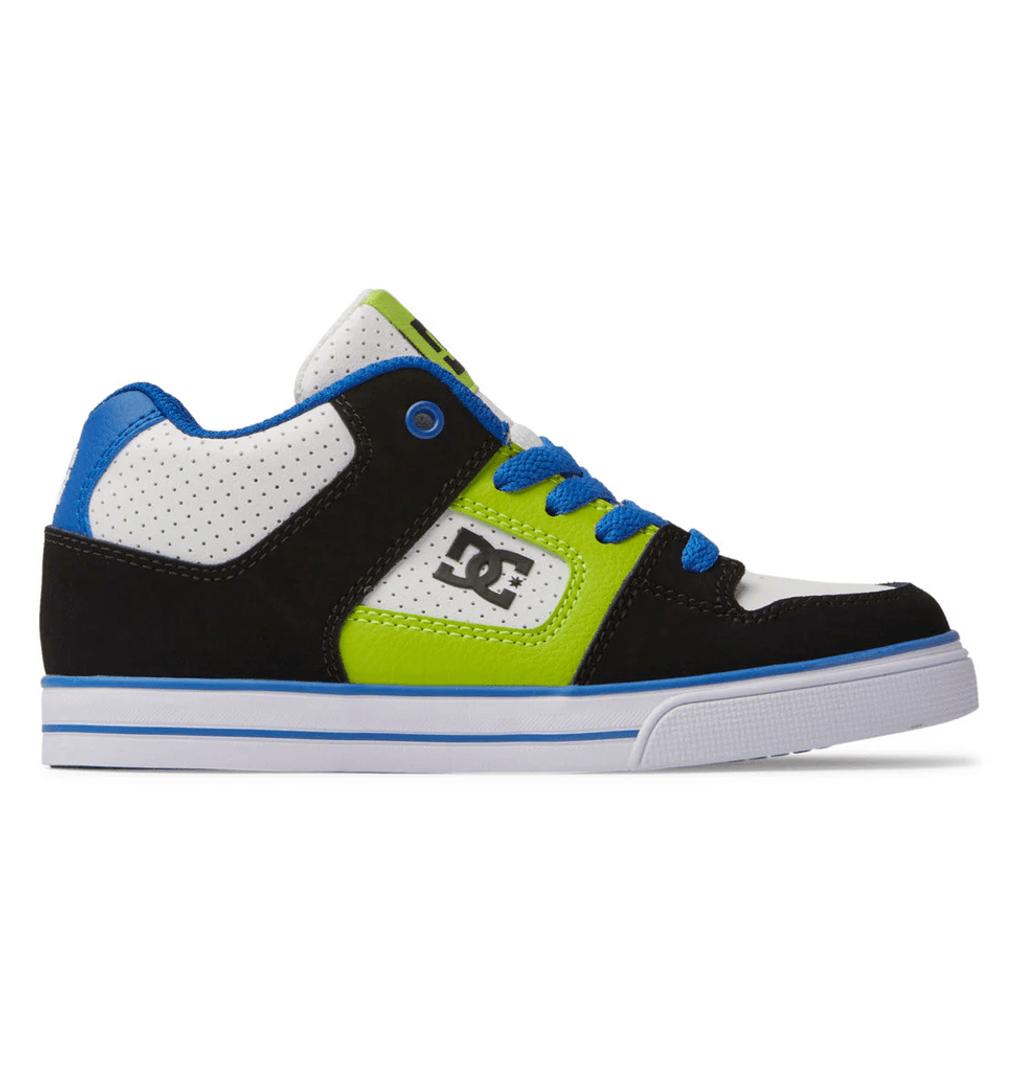 Детски обувки Dc Shoes Pure Mid с висока горна част, черни/сини/зелени (xkbg)
