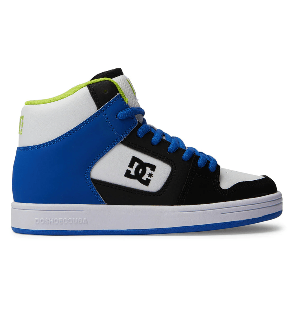 Buty DC Shoes Kids' Manteca 4 Hi Black/Blue/Green (XKBG)