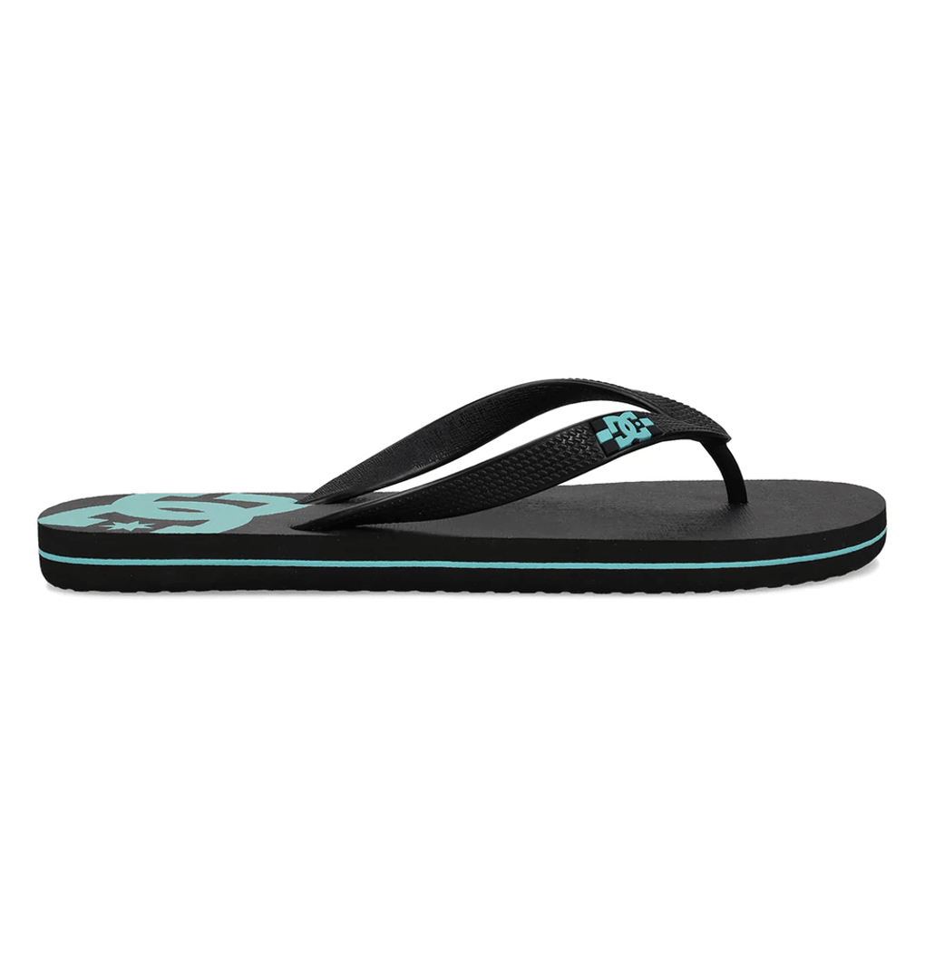DC Shoes Chanclas Spray Para Hombre Negro/turquesa Negro/turquesa