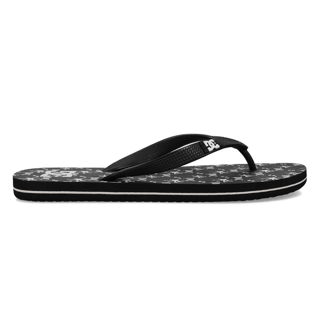 DC Shoes Spray Graffik, Chanclas Para Hombre, Negro/blanco Prt Negro/blanco