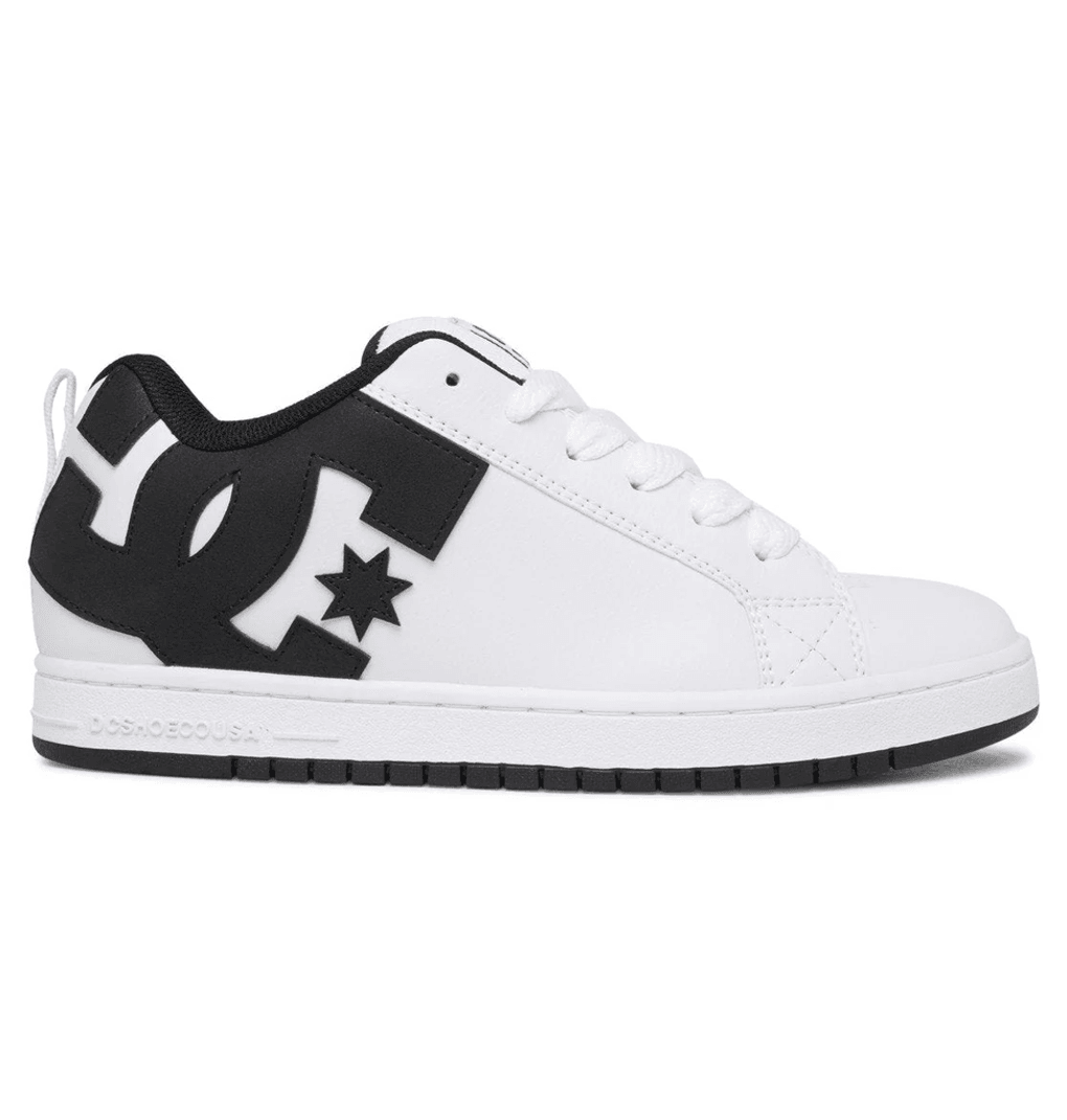 Zapatillas Dc Shoes Court Graffik Para Hombre Blanco/negro/negro (wlk)