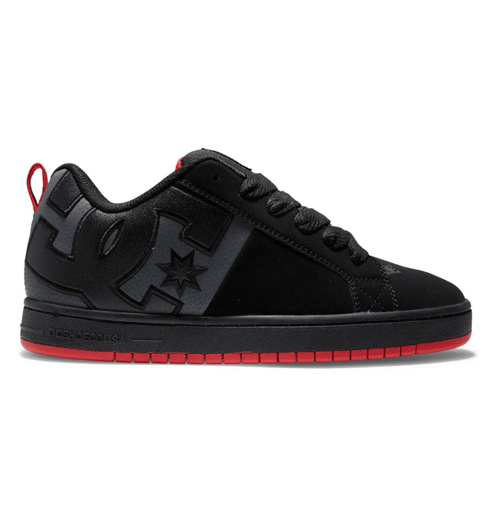 Zapatillas Dc Shoes Court Graffik Para Hombre Negro/gris/rojo (byr)