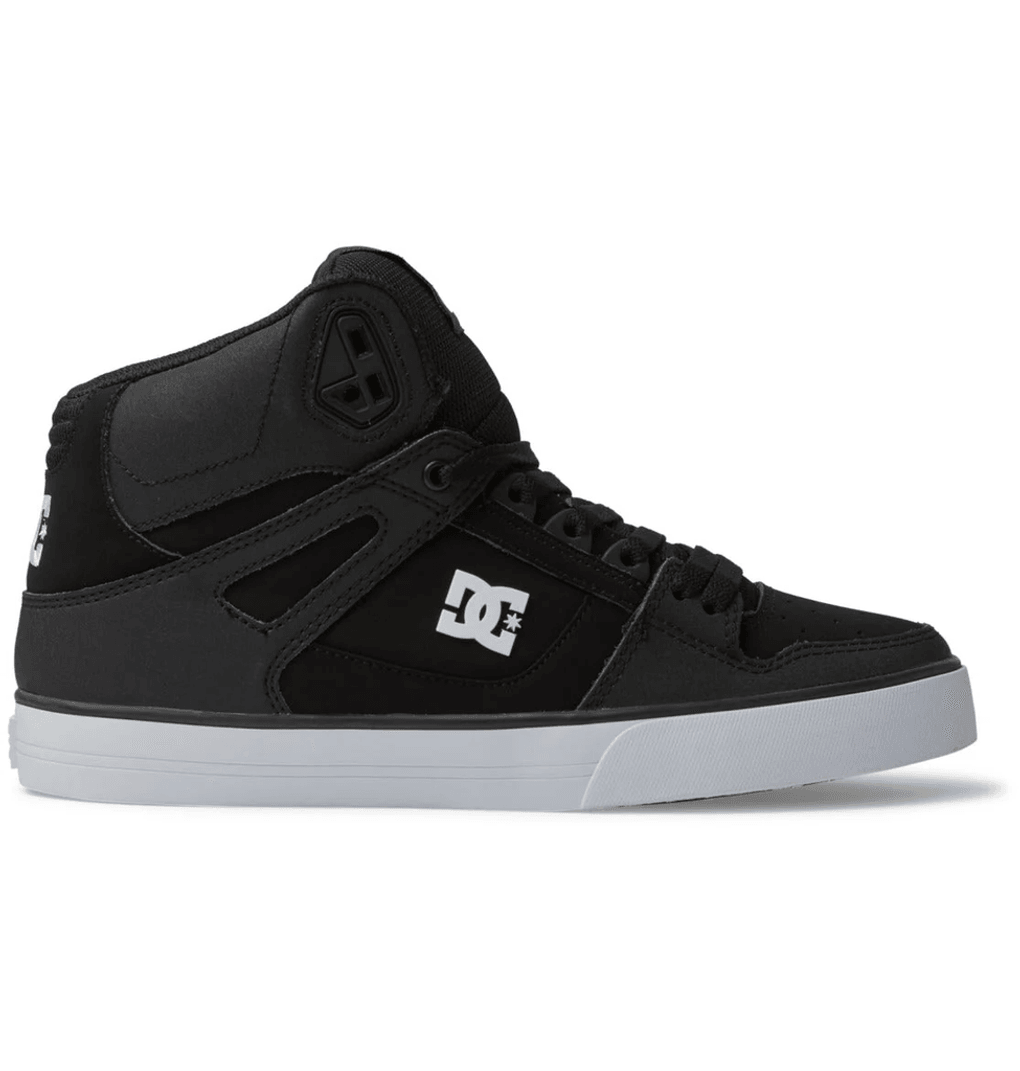 DC мъжки обувки Pure High-top, черни/черни/бели (blw)
