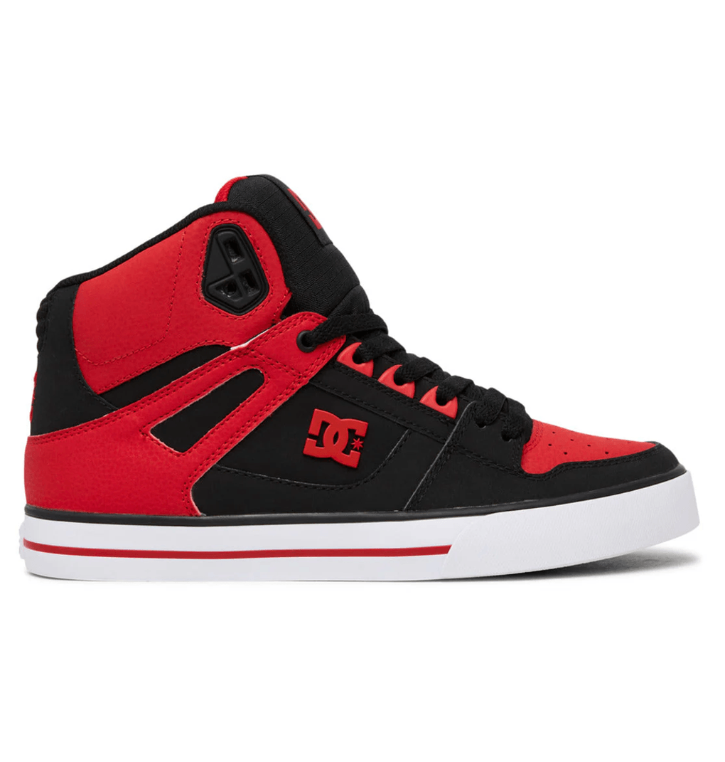 Dc Shoes Vyriški Aukštakulniai Batai „Pure High-Top“ Ugningai Raudona/balta/juoda (fwb)