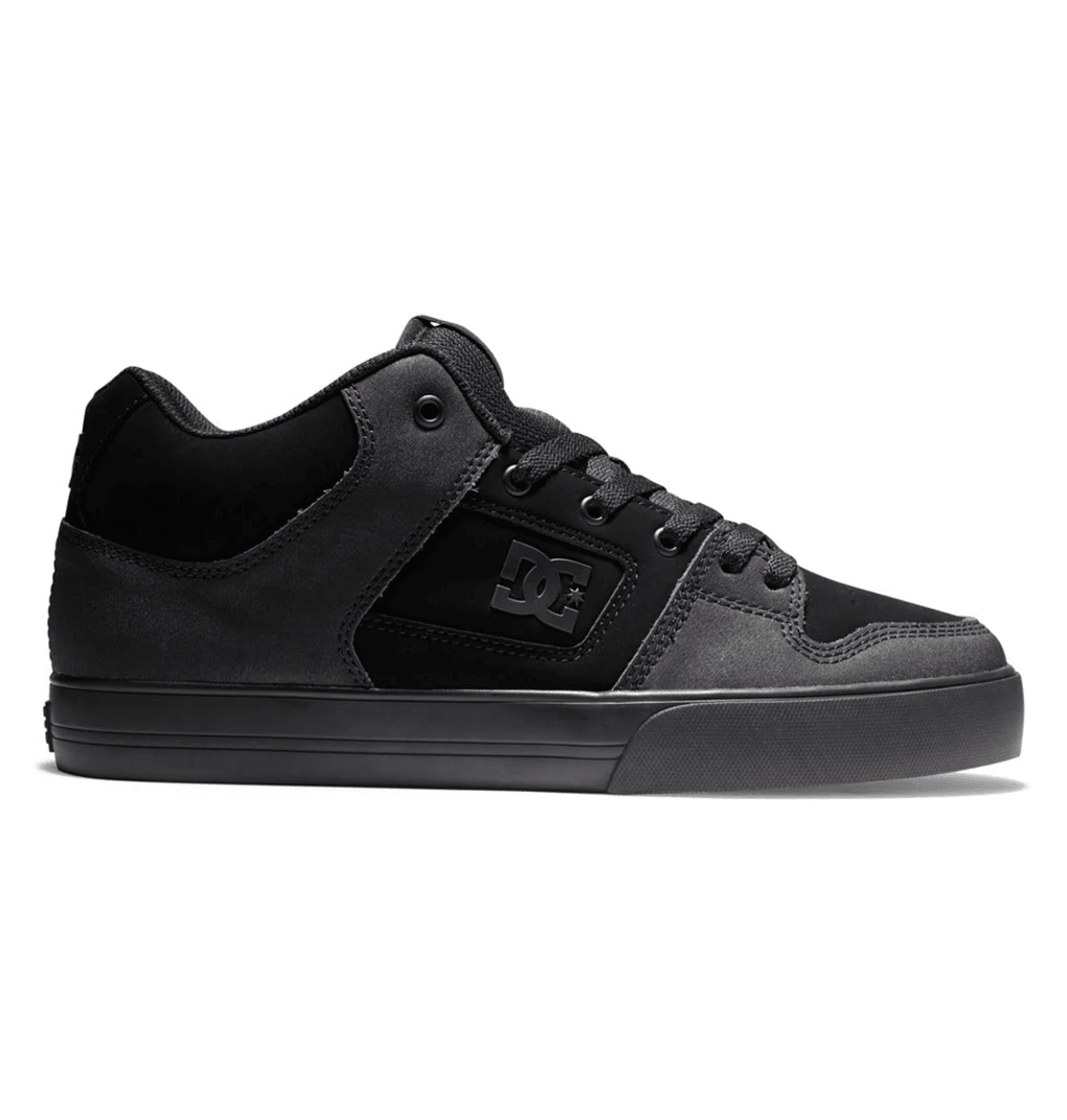 Dc Shoes Pure Mid, Zapatos De Media Caña Para Hombre Negro/negro/goma (kkg)