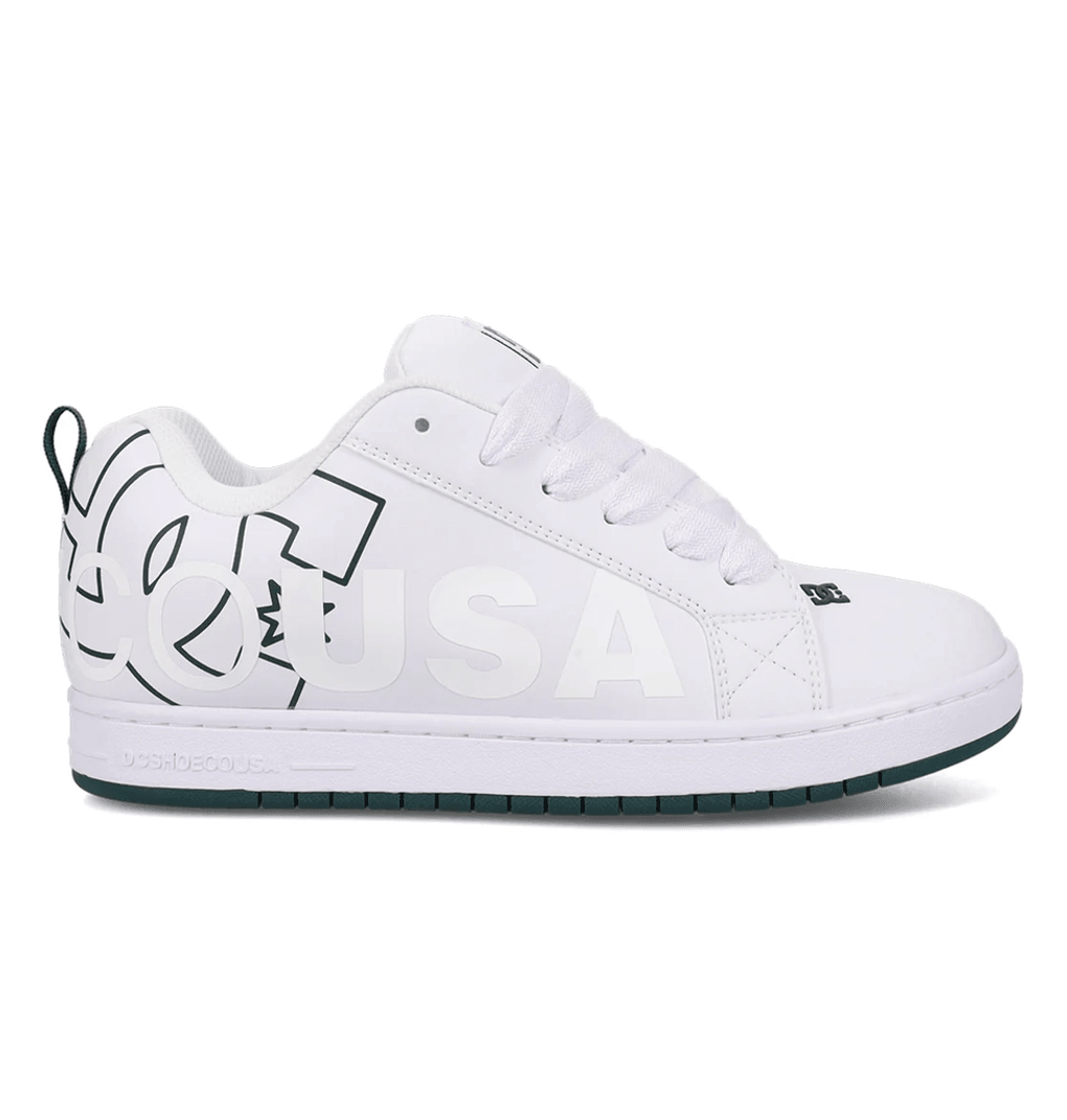 Buty Męskie Dc Shoes Court Graffik Biało/zielone Białe Zielone