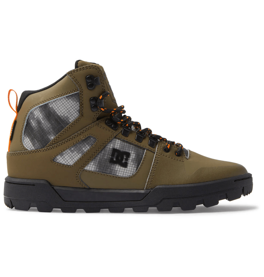 Dc Shoes Botas De Invierno De Caña Alta Resistentes Al Agua Pure Para Hombre, Olive/black (ob2)
