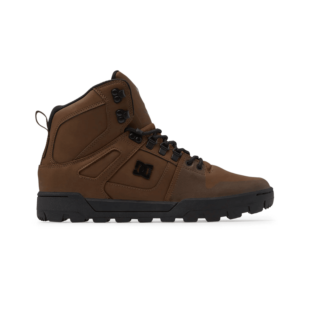 Dc Shoes Pure, Botas De Invierno De Caña Alta Resistentes Al Agua Para Hombre, Chocolate Oscuro (dcc)