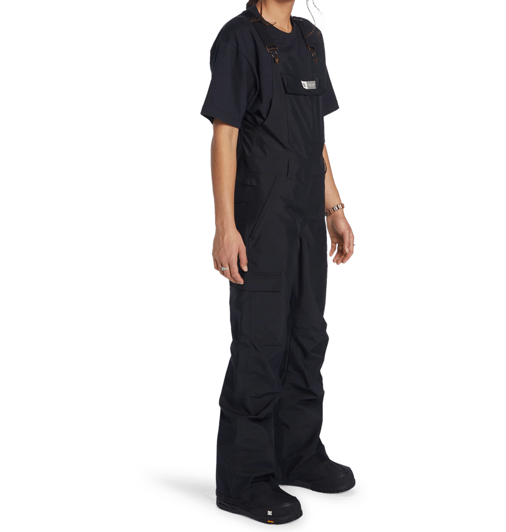 Pantalón Con Peto Para Mujer Valiant De DC Shoes, Color Negro