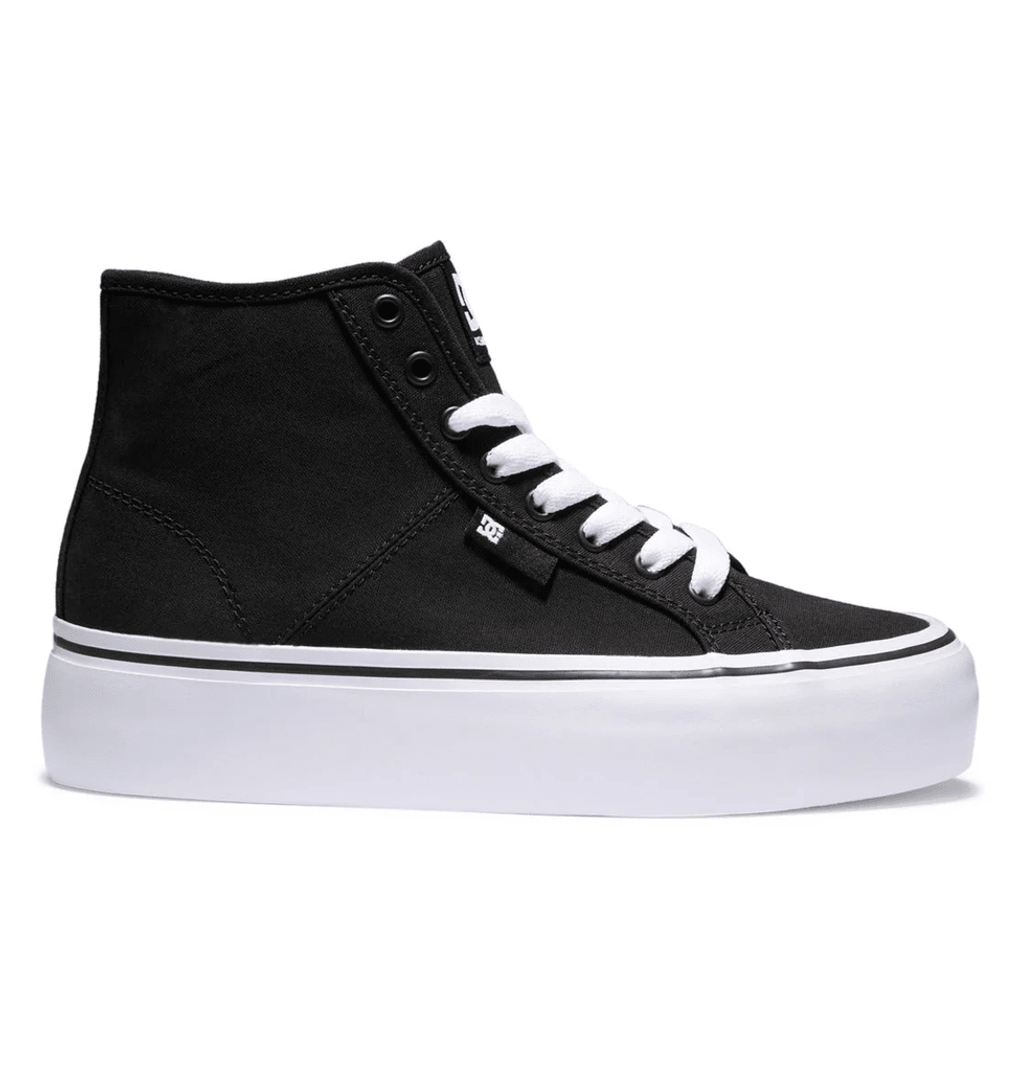 Dc Shoes Manual Hi Platform Zapatos Altos Para Mujer Negro/blanco (bkw)
