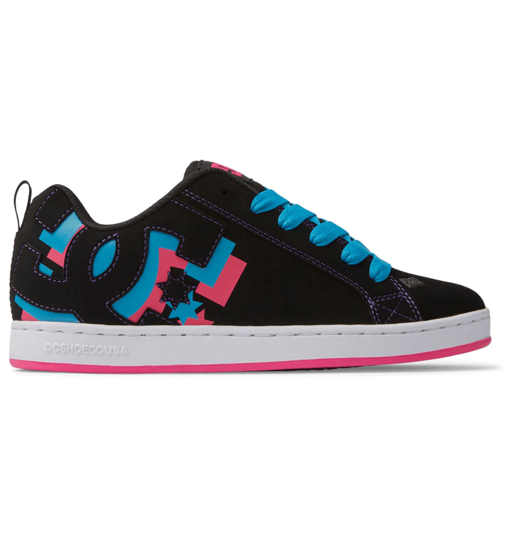 Zapatillas Court Graffik De DC Shoes Para Mujer, Luces De Neón (nel)