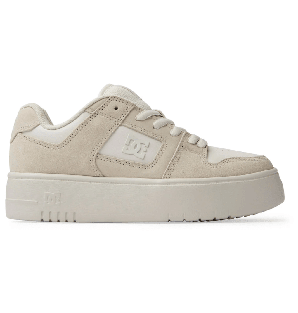 Zapatillas Con Plataforma Manteca 4 Para Mujer De Dc Shoes, Color Blanco Hueso (of1)