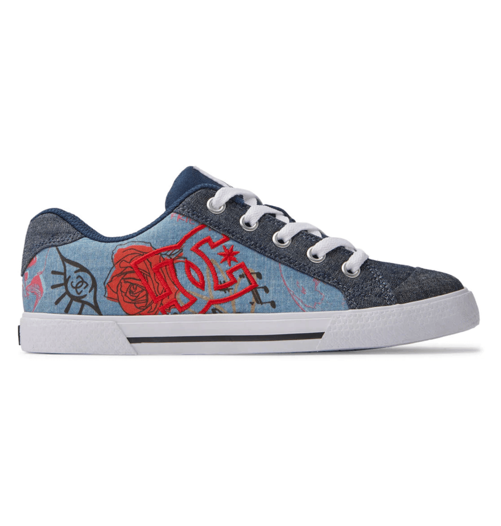 Zapatillas Chelsea De Mujer De DC Shoes, Gris Jaspeado Y Denim Oscuro (HDD)