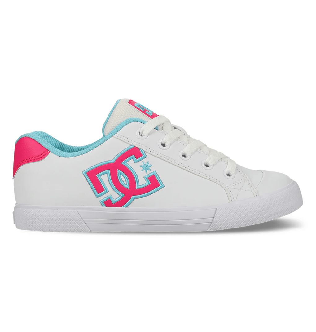 Dc Shoes Zapatillas Chelsea De Mujer Blanco/rosa/turquesa Blanco/rosa/turquesa