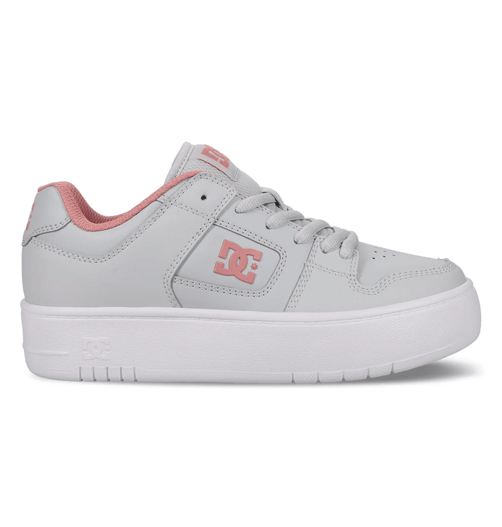 Zapatillas Con Plataforma Manteca 4 De DC Shoes Para Mujer, Gry/gy/blsh Gris/rubor