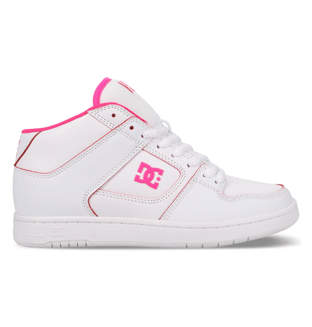Dc Shoes Zapatillas Altas Manteca 4 Hi Para Mujer, Modelo Mid Wht/wht/htpnk White/hushpnk