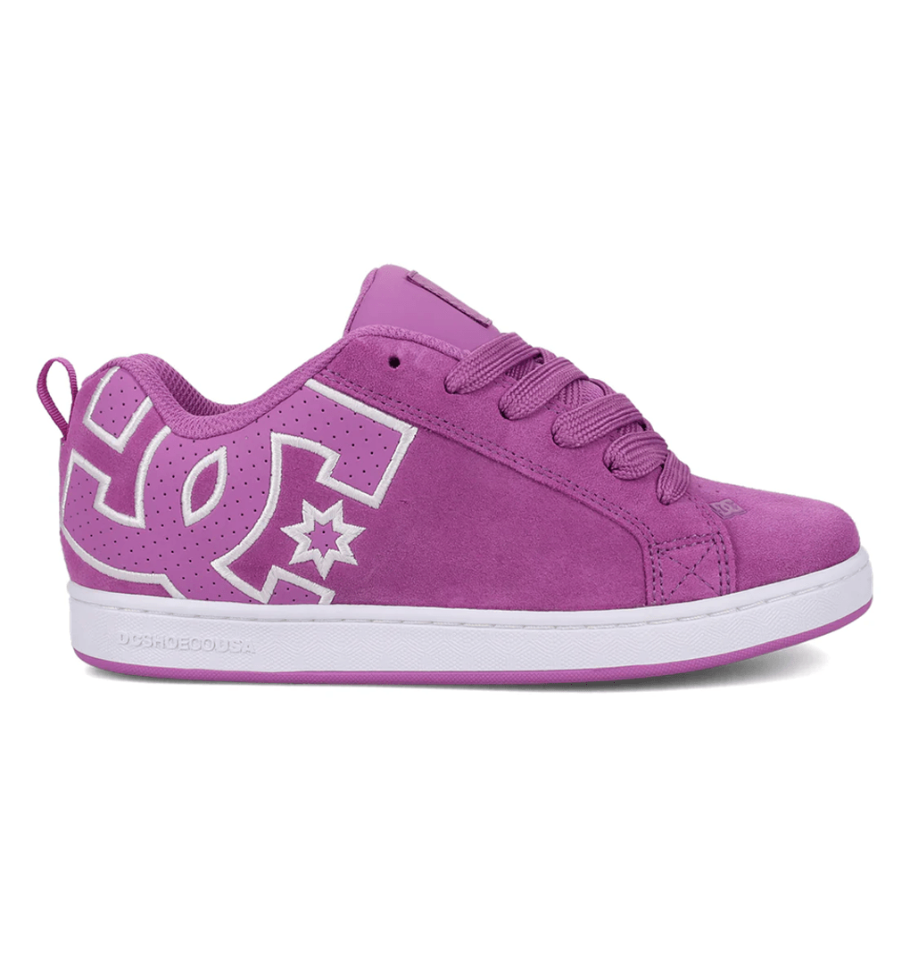 Dc Shoes Women's Court Graffik Shoes Purple/White Purple/White