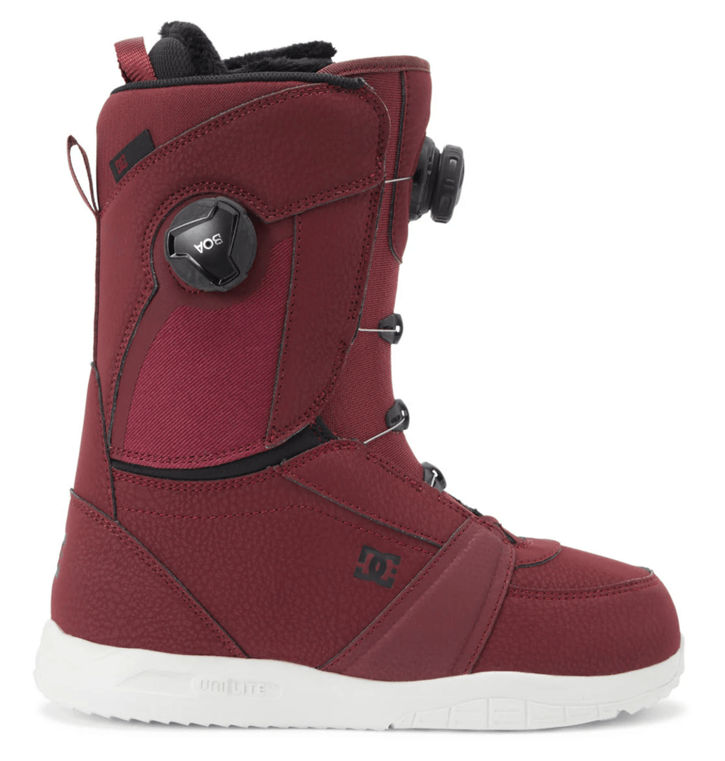 Botas De Snowboard Lotus Boa® Para Mujer De Dc Shoes, Vino/negro (wib)
